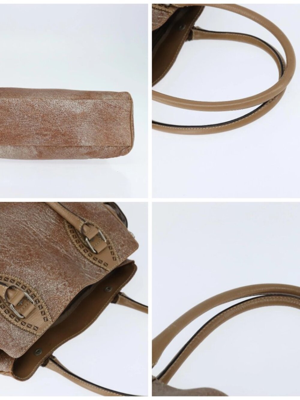 FENDI Etnico Hand Bag Leather Pink Auth - Picture 16 of 16